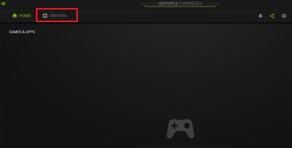 GeForce Experience Sürücüleri Sekmesi