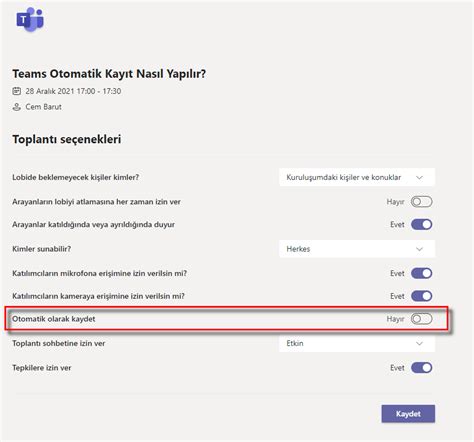 Microsoft Teams'de Toplantı Planlama Nasıl Yapılır?