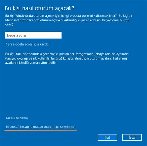 Windows 10'da Kullanıcı Hesabı Oluşturma Nasıl Yapılır?